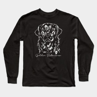 Funny Proud Golden Retriever dog portrait Long Sleeve T-Shirt